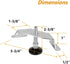4PK, (71157) POWERTEC Corner Leveling Feet Heavy Duty Adjustable Corner Bracket Levelers with Nylon Foot for Cabinets