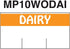 Monarch Specialties 1110 16 1 Orange Reverse on White DAIRY Labels to fit Monarch Pricing Guns. Rolls with Free Ink