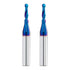 2 PCS CNC Router Bits 1/4inch Shank, 1/8inch Cutting Dia Carbide Ball Nose End Mill for Side Milling, Finish Machining