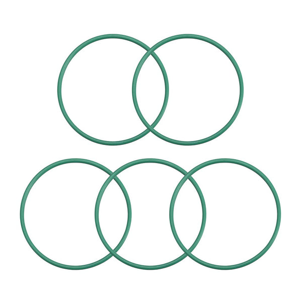 uxcell Fluorine Rubber O-Rings, Green, Pack of 5, 38mm OD, 35mm ID, 1.5mm Width FKM Seal Gasket