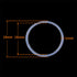 X AUTOHAUX Silicone O-Rings, 18mm OD 16mm ID VMQ Seal Gasket for Compressor Valves, Pack of 20