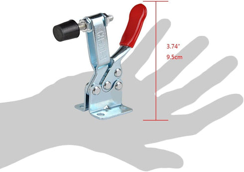E-TING 201B Hand Tool Toggle Clamp 198Lbs Antislip Red Horizontal Quick Release Tool (2Pcs)