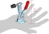 E-TING 201B Hand Tool Toggle Clamp 198Lbs Antislip Red Horizontal Quick Release Tool (2Pcs)
