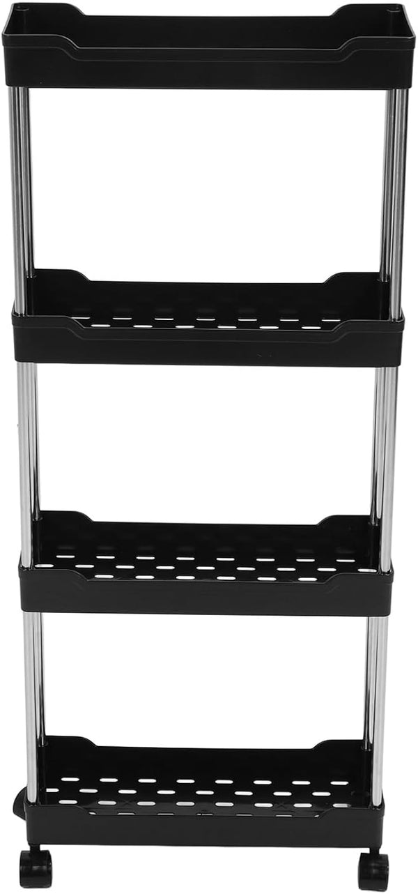 Miriam Song Slim Rolling Storage Cart, 4 Tier bar cart Organizer for Bathroom, Kitchen,