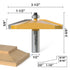 1/2 Inch 3-1/2-Inch FivePears Bevel Raised Panel Router Bit Shank for Making Cabinet Door, Diameter, Used