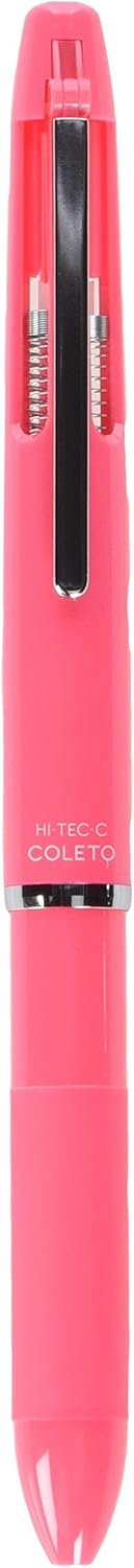 Pilot Hi-Tec-C Coleto 500 Multi-Pen Body, Coral Pink (LHKC-50C-CP)