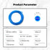 Pneumatic Tubing Blue PU Air hose Pipe Tube Kit 5/32 inch or 4mm OD 2.5mm ID 39.4ft/12 Meter for Air Line or Fluid Transfer by CGELE