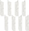Tilt Latch Pairs, White Plastic Snap-In Latch for Home Window Accessories, Spring Loaded (8)