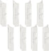 Tilt Latch Pairs, White Plastic Snap-In Latch for Home Window Accessories, Spring Loaded (8)