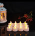 24 Pack Flameless LED Tea Lights Candles, Battery Operated Flickering Electric Fake Candle in Warm Yellow for