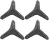 Bognajin 4 (13 (1.8 Pcs Black Iron Electroplated Furniture Cabinet Legs, Modern Design for Bedside Table Coffee Table