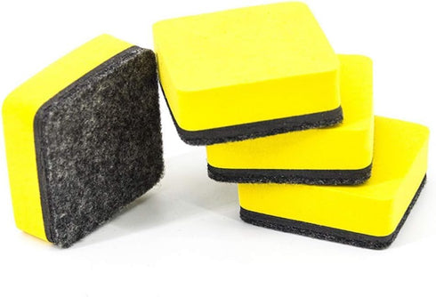 Yellow 2PC/Set White Board Cleaner Magnetic Whiteboard Erasers Dry Wipe Marker School Office Supplies Dry Erase Boards by Jowxsx