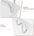 6Pcs Angoily Transparent Pegboard Bins with Slanted Opening Thickened Peg Board Accessories for Tool Storage