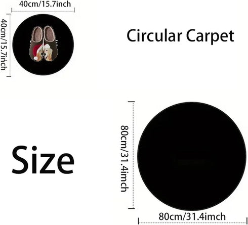 JTJIYN 5,80x80cm) Bedroom Floor Mat Round Carpet Chair Pad Swivel Rocking Table Office for Carpetfor Mat(Color