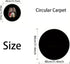 JTJIYN 5,80x80cm) Bedroom Floor Mat Round Carpet Chair Pad Swivel Rocking Table Office for Carpetfor Mat(Color