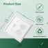 White Decorative Outlet Covers Wall Plates, Light Switch Cover Electrical Plates - Bamboo Fiber Material, 2 Pack