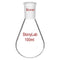 StonyLab Borosilicate Glass 100mL Heavy Wall Single Neck Recovery Flask, 24/40 Outer Joint