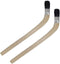 2Pcs Wooden Handle Bristle Radiator Paint Brush, 1.5 Inch Width, 375mm Total Length