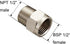 Gangang One Pair BSP 1/2“ Female to NPT 1/2" Male Thread Adapter, Pipe Fitting Reducer Connector