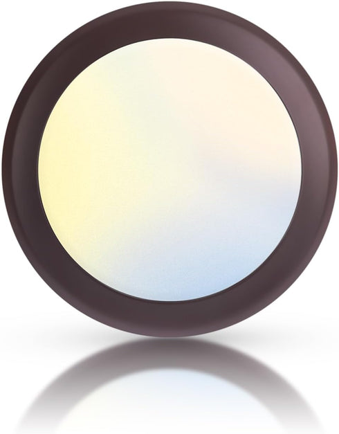 ECOELER 6Inch Bronze LED Ceiling Disk Light, Dimmable Retrofit Surface Mount Ceiling