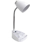 All The Rages Creekwood Home 18.5" Flexible Gooseneck Organizer Desk Lamp with Phone/iPad/Tablet Stand for