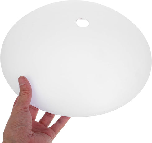 10.62In Bulb SOLUSTRE Round Ceiling Light Cover Plastic Lamp Shade Replacement with Hole for Soft Light Diffusion