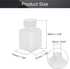 Othmro 40ml/1.4oz Plastic Lab Chemical Reagent Bottles,10pcs 16mmx60mm(IDxH) Square Wide Mouth Liquid/Solid Sample Storage Container Sealing Bottles White with Cap by Othmro