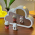 (20 LOGAZOO Flower) Tulip Lamp Night Light with Mirror, Assembled Artificial Flower Lamp Table Light Bedroom Decoration