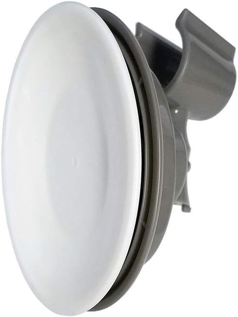 A-0158B MedGear Suction Cup Shower Head Holder, White or Gray; for use with Smooth, Hard, Non-Textured Surfaces Like