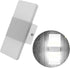 Gnc33Ouhen 3W Modern Rectangular Acrylic LED Night Light Wall Sconces Light, Bedside Decoration Lamp for Bedroom
