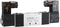 Baomain Pneumatic Solenoid Air Valve 4V120-06: DC 24V 5 Way 2 Position Internally Piloted Type