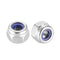 uxcell M3 x 0.5mm Stainless Steel Hex Lock Nuts, Nylon Insert Self-Locking Nuts, 20Pcs Silver Tone