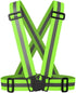 Reflective Vest Running Gear, High Visibility Elastic Adjustable Motorcycle Walking Reflective Vest for Men and Women