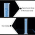 2-Pack 1000ml Plastic Graduated Cylinder Set - Clear Science Measuring Cylinder with 2-Sided Marking for Home and School