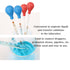 15ml Lab Pipet Rubber Bulb, Suction Ball Pipette Dropper for 5 to 20ml Pipettes, 2 Pcs (Red)