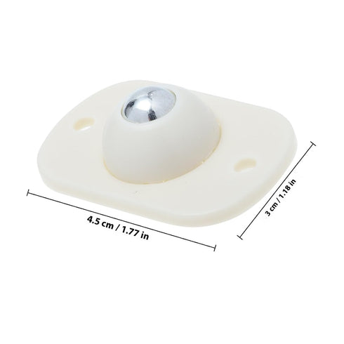 8pcs NUOBESTY Self-Adhesive Sticky Casters Universal Swivel Storage Box Wheels with Steel Ball Bearings for Rolling