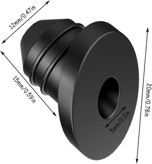 50 Pcs Cable Railing Rubber Grommets,45 Degree Angle Beveled Protector Sleeves,Cable Railing Protective Sleeves for 1/8" 5/32" 3/16" Cables for Metal Cable Railing Posts