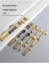 SANCHAKOU 2-Pack 3 Vintage Zinc Alloy Handles Brass Chinese Pendant Gold Furniture Knob Bedside Table Shoe Cabinet
