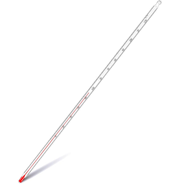 Relaxweex General Purpose Lab Thermometer 12 Inch Total Immersion Glass Liquid in Glass
