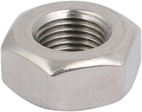 uxcell 4pcs M10 1mm 304 x Pitch Metric Fine Thread Stainless Steel Hex Nuts