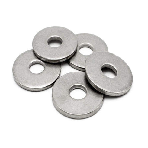 (100 pcs) 1/4" x 3/4" OD 18-8 Stainless Steel Fender Washer by Fullerkreg