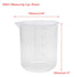 Sscon 3Pcs 500ml Lab Graduated Beakers, Transparent Plastic Measuring Cups for Laboratory Kitchen