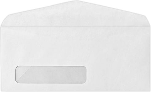 LUXPaper #9 Business Window Envelopes, Commercial Flap, 3 7/8" x 8 7/8", Bright White, 250 Qty