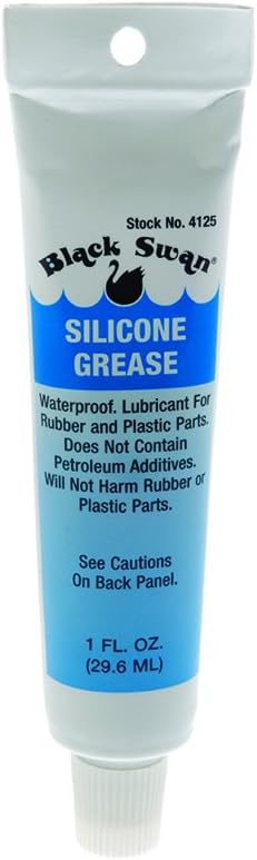 Black Swan Silicone Lubricant Plumbers Grease - Waterproof Food Grade, 90% Pure