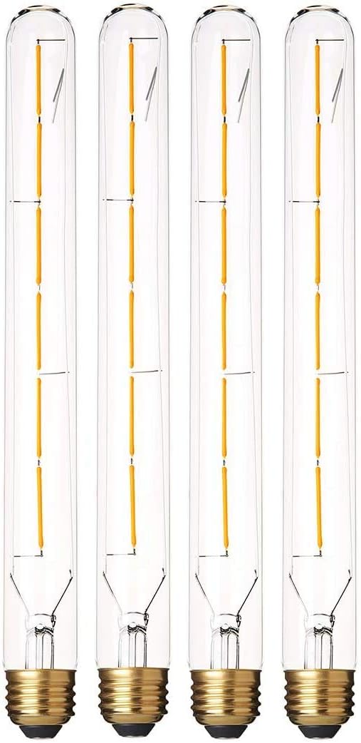 VCTC Lighting T300 6W Dimmable Led Edison Light Bulb T10(T30) Long Tubular Antique LED