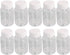 10 Pcs 2.71oz Plastic Bottles, Lab Chemical Reagent Bottles, 80ml Wide Mouth Storage Containers with White Cap