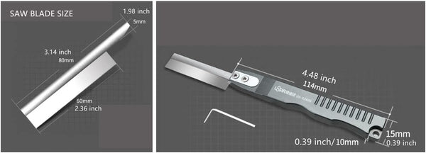 Mini Hand Saw Modelling Knife, Hobby DIY Razor Saw Hacksaw Tools for Model Craft, Cutting Plastic Parts and Tree Limbs