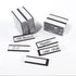 C Channel Magnetic Label Holders 1x3 Inches with Paper Inserts, Pack of 30, Magnetic Data Card Holders