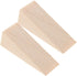 Wooden Door Wedge Stopper, 2PCS Triangle Wood Block, Non-Slip Door Stop for Chair Caning Supplies Home Office Garden Indoor and Outdoor Use 10x3x3cm