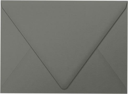 LUXPaper A7 Contour Flap Invitation Envelopes | 5 1/4" x 7 1/4" | Smoke Gray | 80lb. Text | 50 Qty